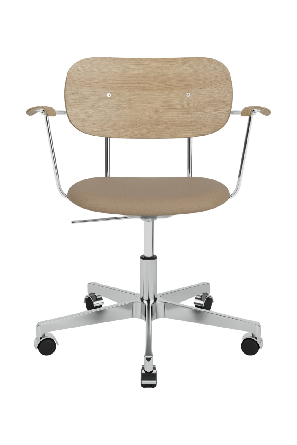 Padded Seat Aluminum Swivel Armchair | Audo Copenhagen Co | Oroa.com