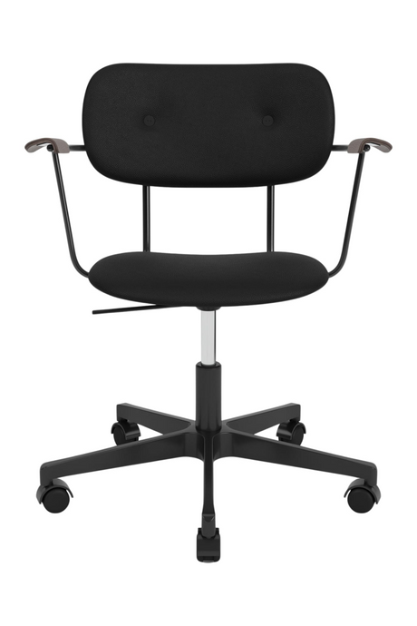 Upholstered Black Swivel Armchair | Audo Copenhagen Co | Oroa.com