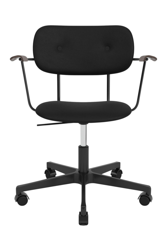 Upholstered Black Swivel Armchair | Audo Copenhagen Co | Oroa.com