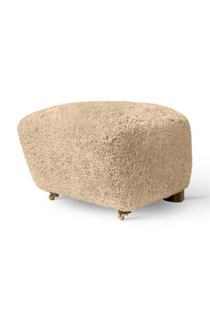 Oak Leg Upholstered Ottoman | Audo Copenhagen The Tired Man | Oroa.com