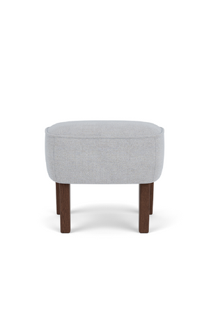 Oak Base Upholstered Ottoman | Audo Copenhagen Ingeborg | Oroa.com