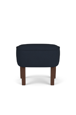Oak Base Upholstered Ottoman | Audo Copenhagen Ingeborg | Oroa.com