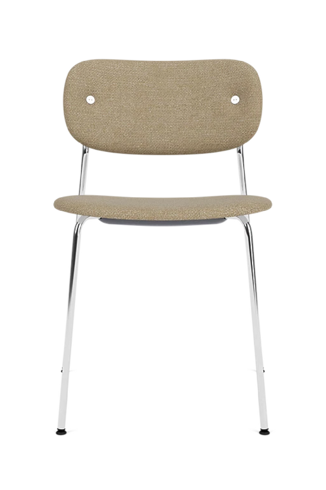 Chrome-Framed Upholstered Dining Chair | Audo Copenhagen Co | Oroa.com