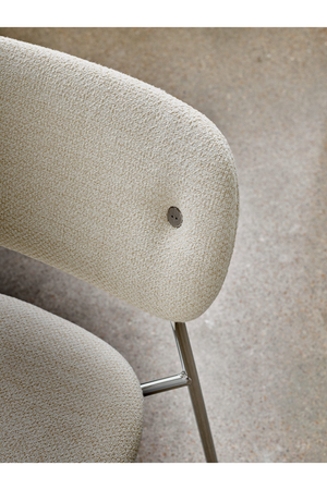 Chrome-Framed Upholstered Dining Chair | Audo Copenhagen Co | Oroa.com