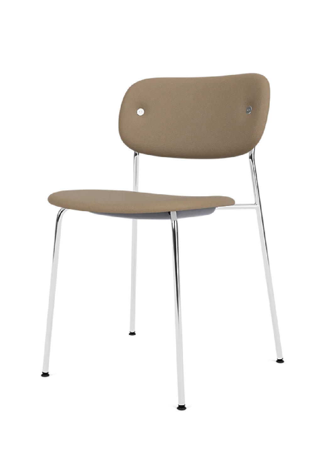 Chrome-Framed Upholstered Dining Chair | Audo Copenhagen Co | Oroa.com