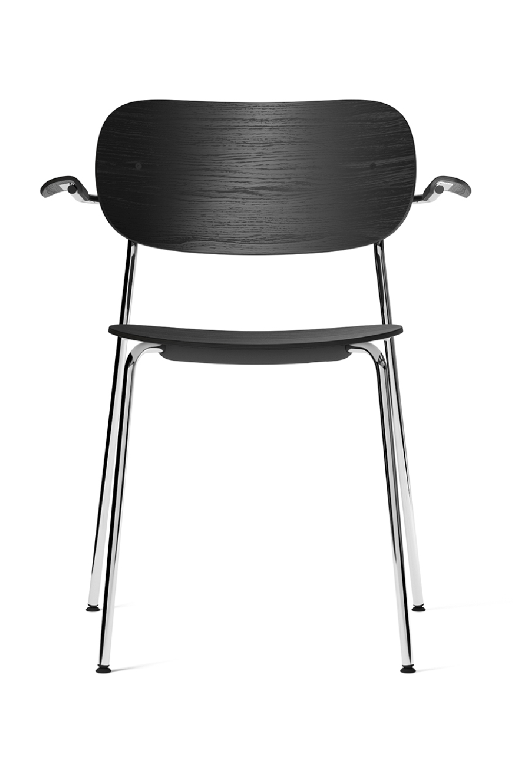 Chrome Base Oak Dining Armchair | Audo Copenhagen Co | Oroa.com