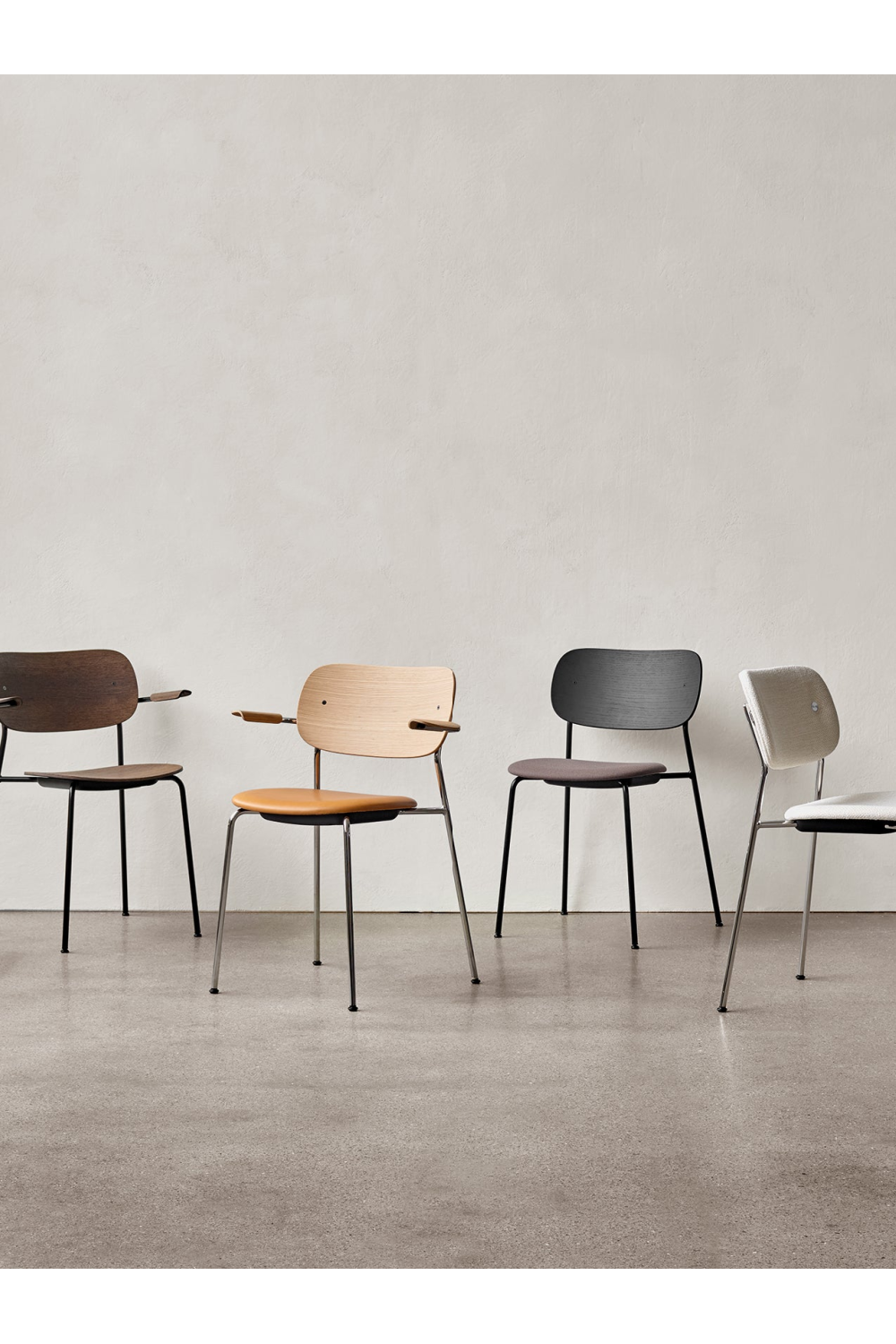 Black Framed Upholstered Dining Armchair | Audo Copenhagen Co | Oroa.com