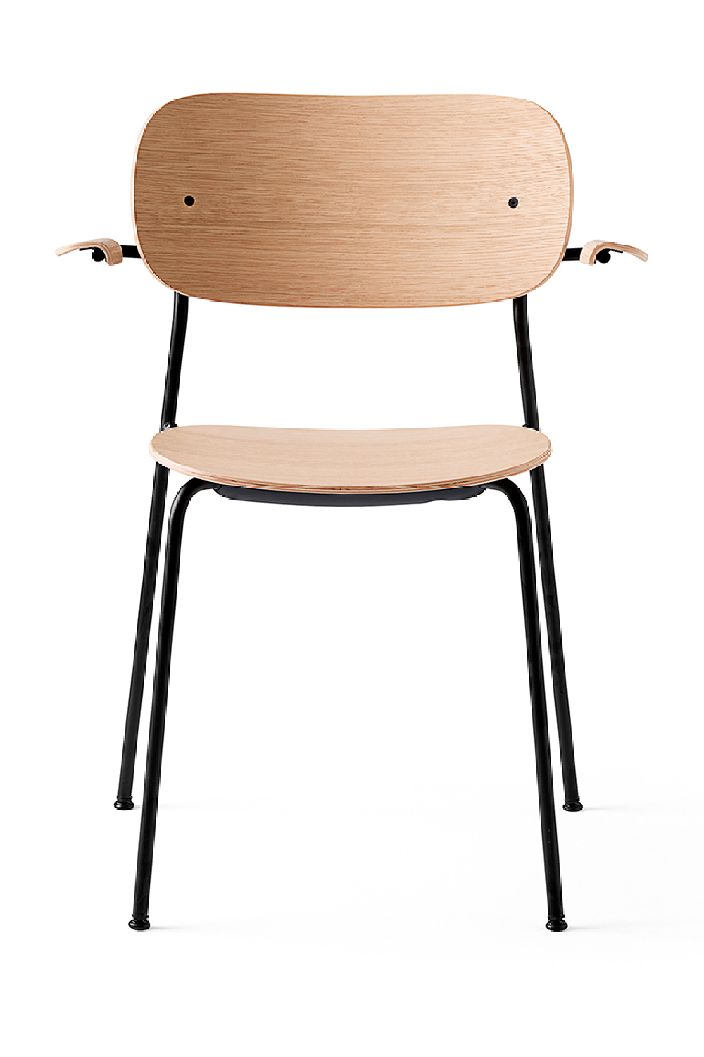 Black Framed Oak Dining Armchair | Audo Copenhagen Co | Oroa.com