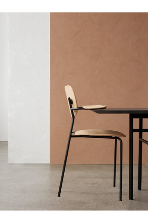 Black Framed Oak Dining Armchair | Audo Copenhagen Co | Oroa.com