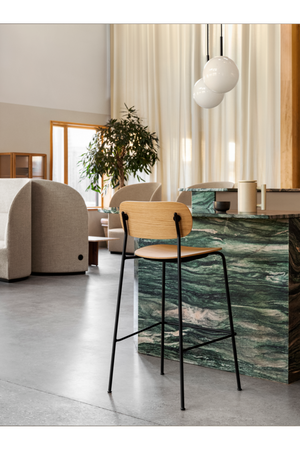 Oak Veneer Bar Chair | Audo Copenhagen Co | Oroa.com