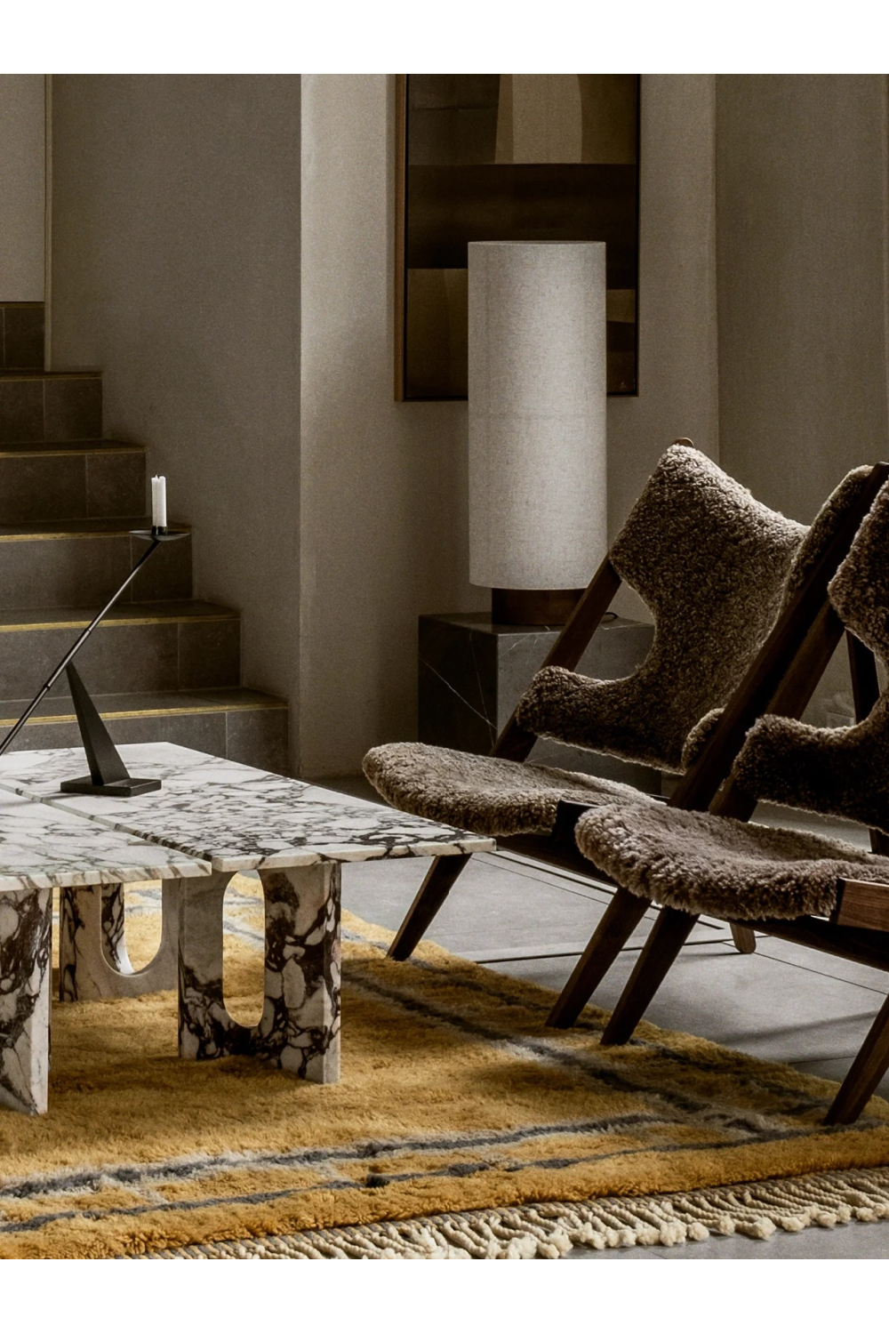 Solid Marble Lounge Table | Audo Copenhagen Androgyne | Oroa.com