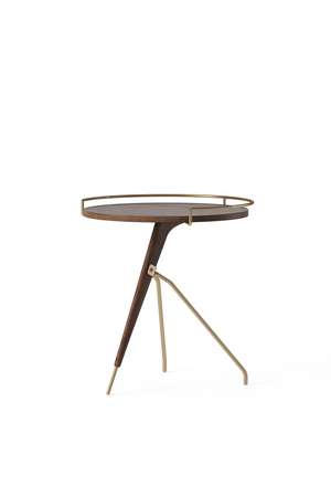Solid Walnut Tripod Side Table | Audo Copenhagen Umanoff | Oroa.com
