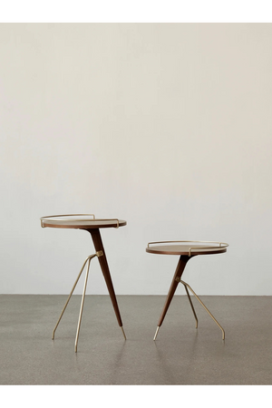 Solid Walnut Tripod Side Table | Audo Copenhagen Umanoff | Oroa.com