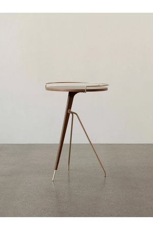 Solid Walnut Tripod Side Table | Audo Copenhagen Umanoff | Oroa.com
