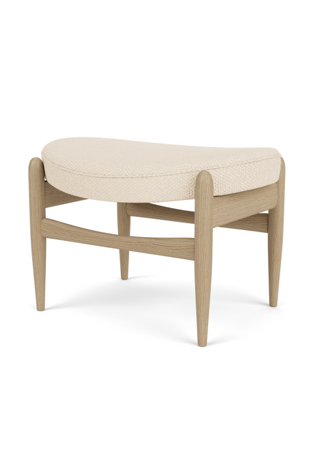 Wooden Base Padded Ottoman | Audo Copenhagen Elizabeth | Oroa.com
