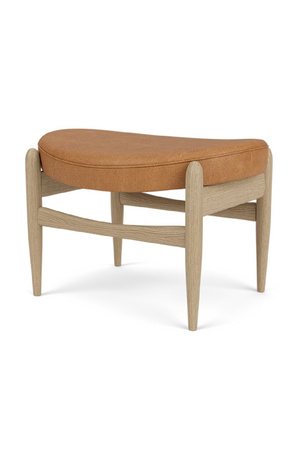 Wooden Base Padded Ottoman | Audo Copenhagen Elizabeth | Oroa.com