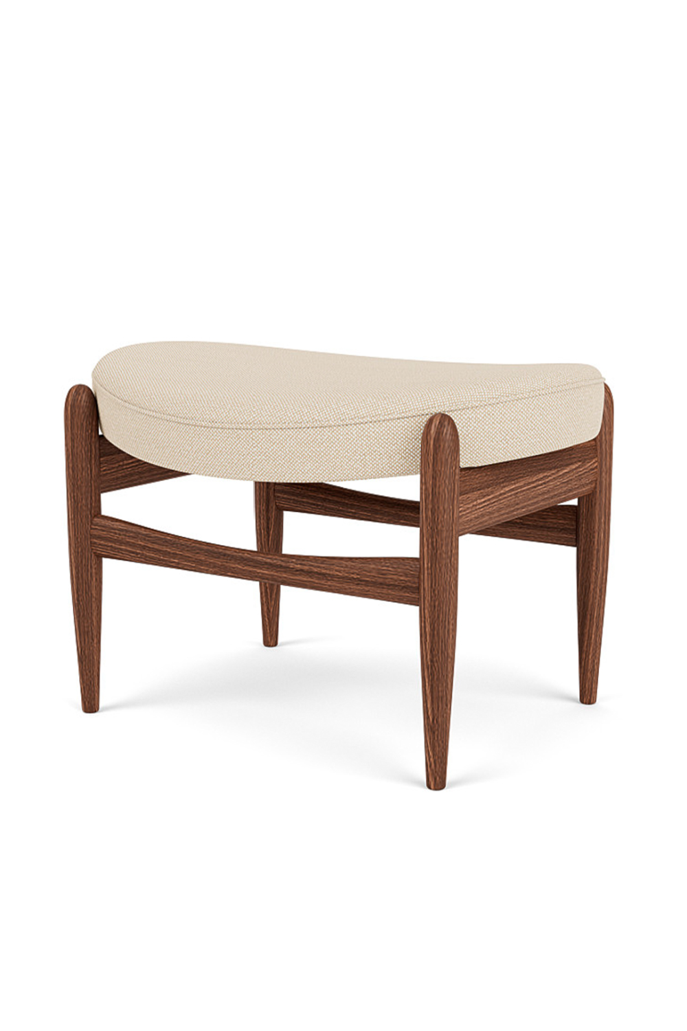 Wooden Base Padded Ottoman | Audo Copenhagen Elizabeth | Oroa.com