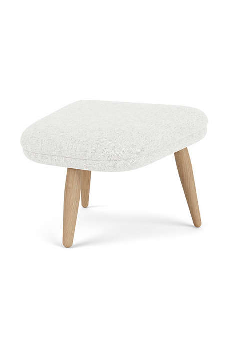 Wooden Leg Ottoman | Audo Copenhagen Oda | Oroa.com