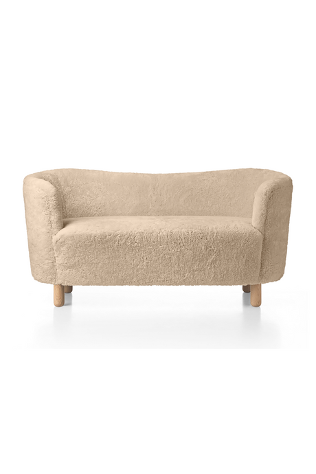 Curved Back Sheepskin Sofa | Audo Copenhagen Mingle