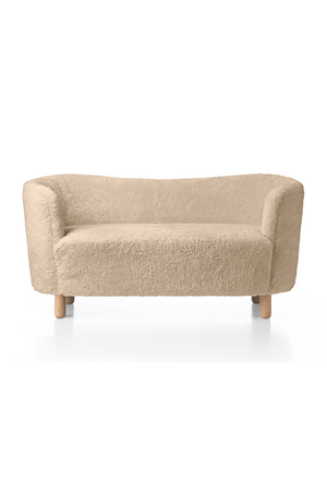 Curved Back Sheepskin Sofa | Audo Copenhagen Mingle