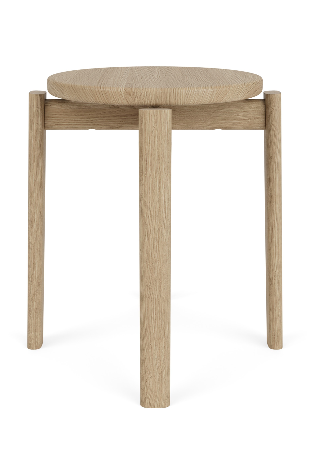 Round Wooden Stool | Audo Copenhagen Passage | Oroa.com