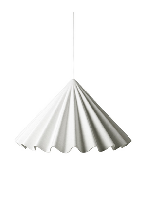 White Wavy Conical Pendant Lamp | Audo Copenhagen Dancing | Oroa.com