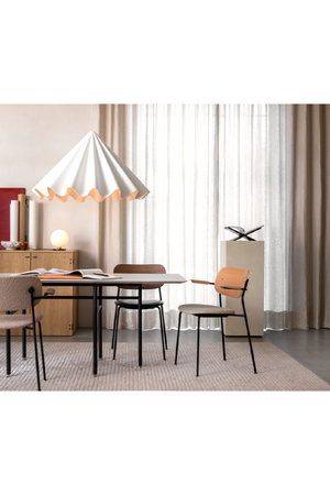 White Wavy Conical Pendant Lamp | Audo Copenhagen Dancing | Oroa.com