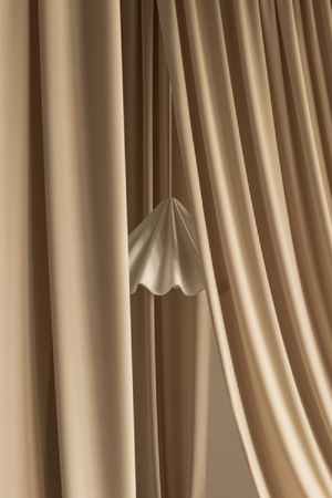 White Wavy Conical Pendant Lamp | Audo Copenhagen Dancing | Oroa.com