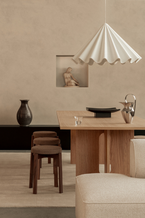 White Wavy Conical Pendant Lamp | Audo Copenhagen Dancing | Oroa.com