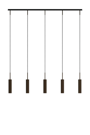 Bronzed Tube Rail Pendant Lamp | Audo Copenhagen Tubulaire | Oroa.com