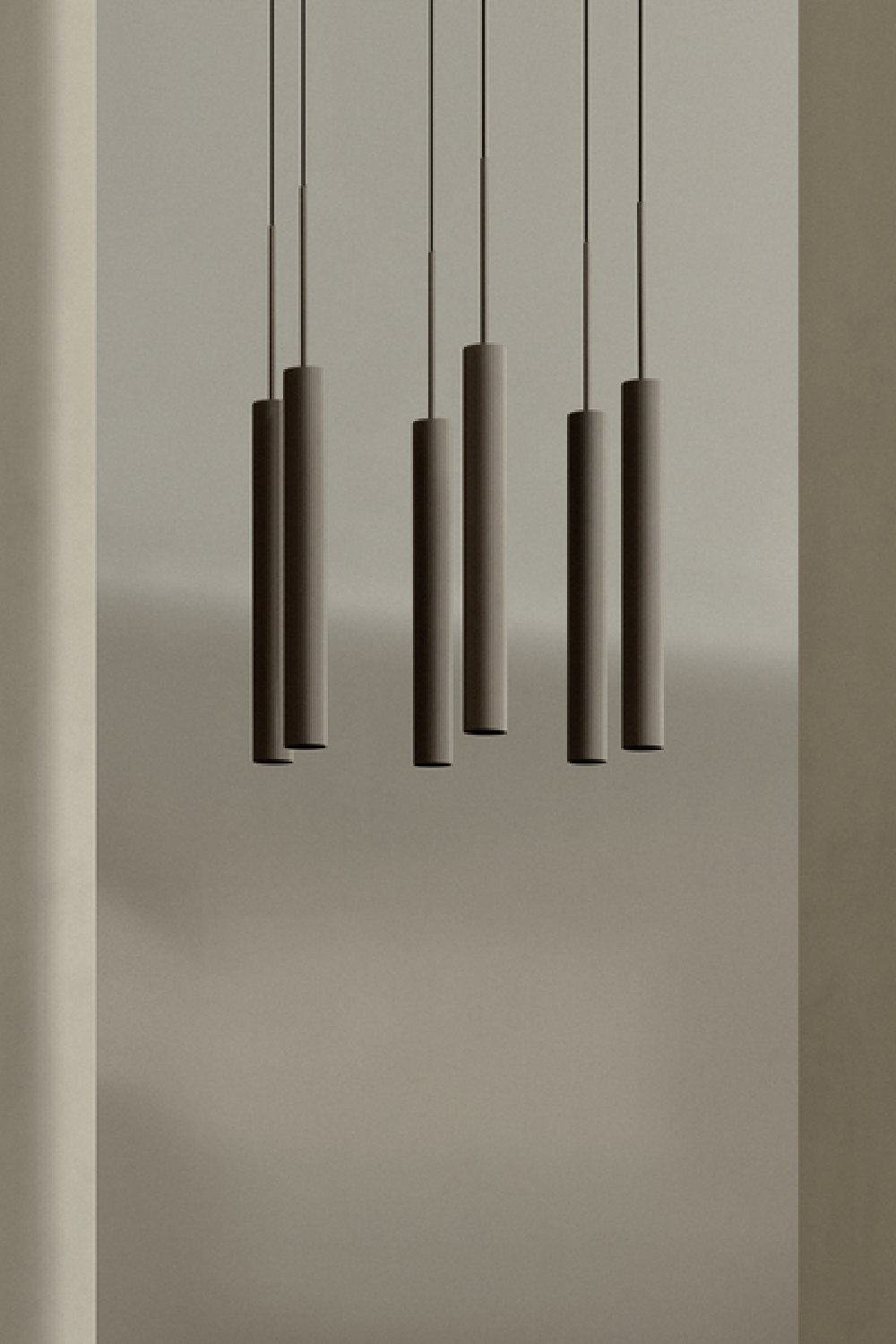 Bronzed Tube Rail Pendant Lamp | Audo Copenhagen Tubulaire | Oroa.com