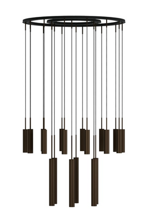 Bronzed Tube Chandelier | Audo Copenhagen Tubulaire | Oroa.com