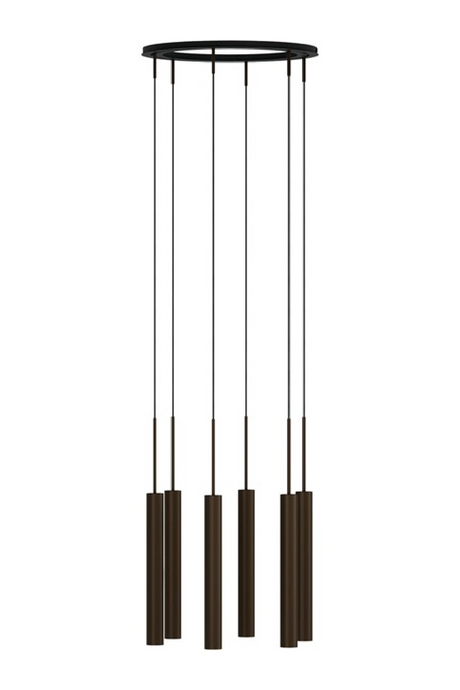 Bronzed Tube Chandelier | Audo Copenhagen Tubulaire | Oroa.com