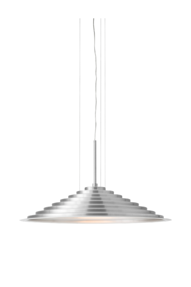 Conical Brushed Aluminum Pendant Lamp | Audo Copenhagen Chancery | Oroa.com