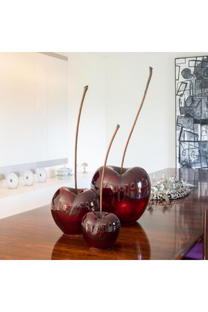 Red Glazed Porcelain Sculpture | Andrew Martin Cherry | Oroa.com