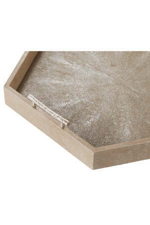 Shagreen Hexagonal Tray | Andrew Martin Cosima | Oroa.com