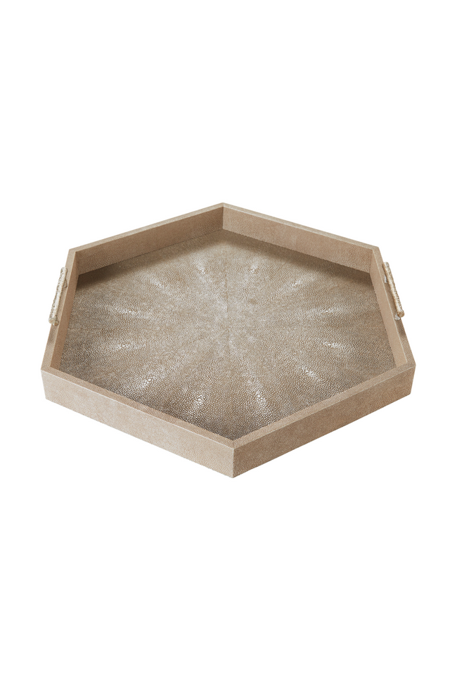 Shagreen Hexagonal Tray | Andrew Martin Cosima | Oroa.com