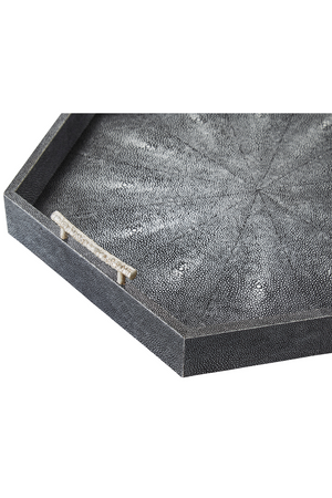 Shagreen Hexagonal Tray | Andrew Martin Cosima | Oroa.com