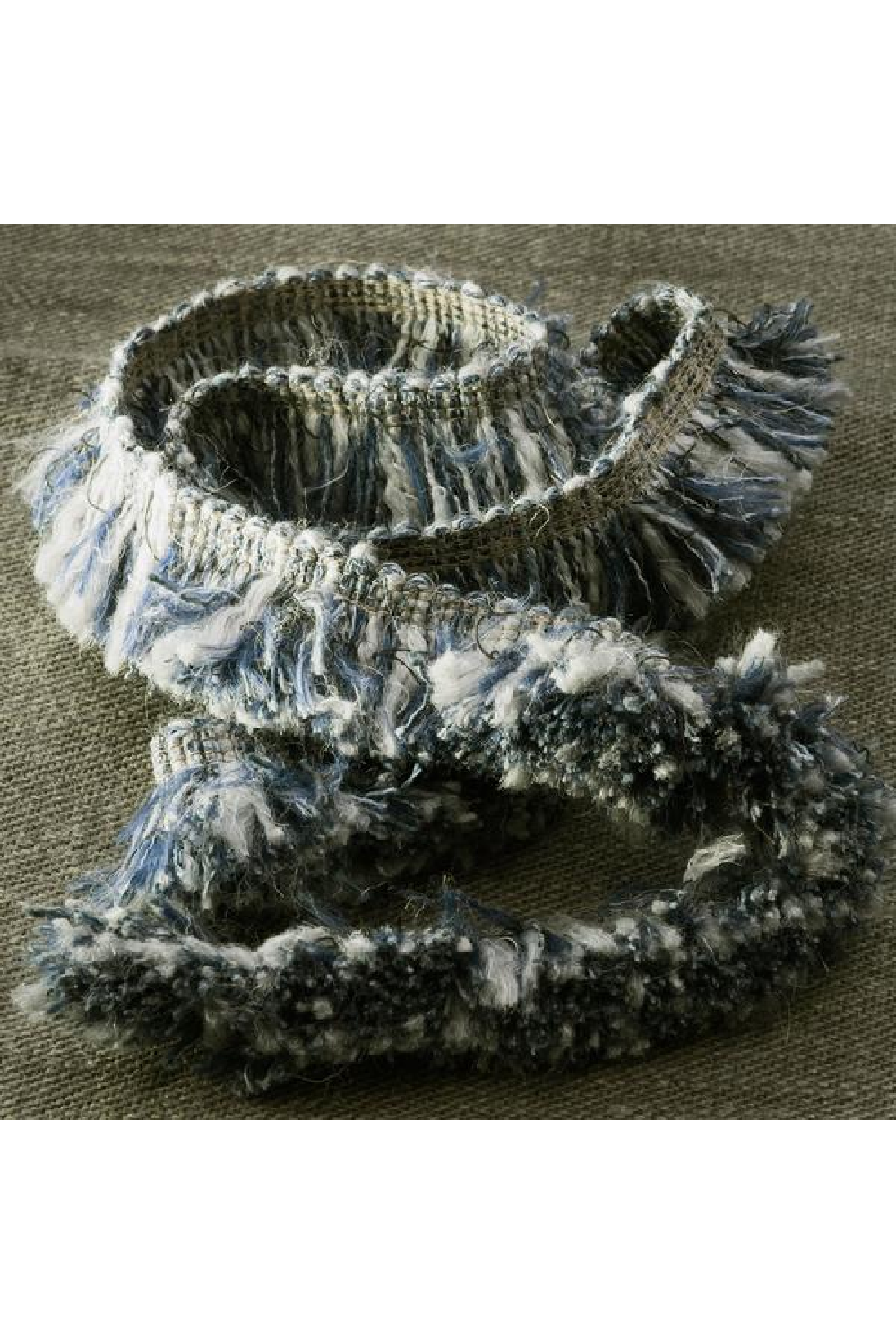 Fringed Linen Cushion | Andrew Martin Beagle | Oroa.com