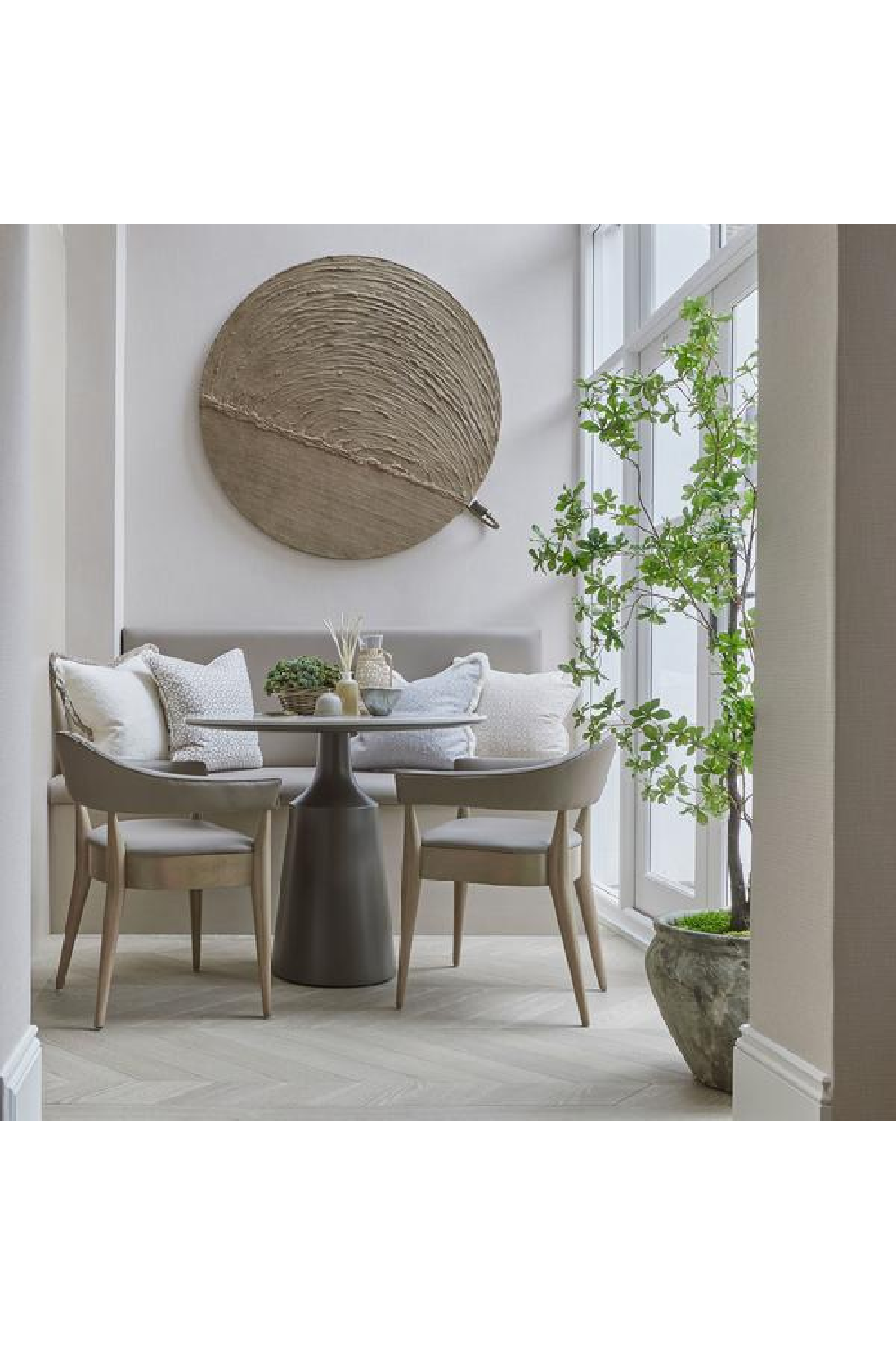 Boucle Fringed Square Cushion | Andrew Martin Huntsman | Oroa.com