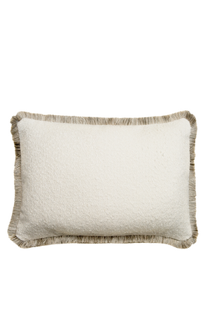 Boucle Fringed Rectangular Cushion | Andrew Martin Huntsman | Oroa.com