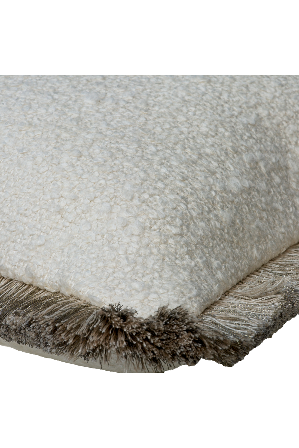 Boucle Fringed Rectangular Cushion | Andrew Martin Huntsman | Oroa.com