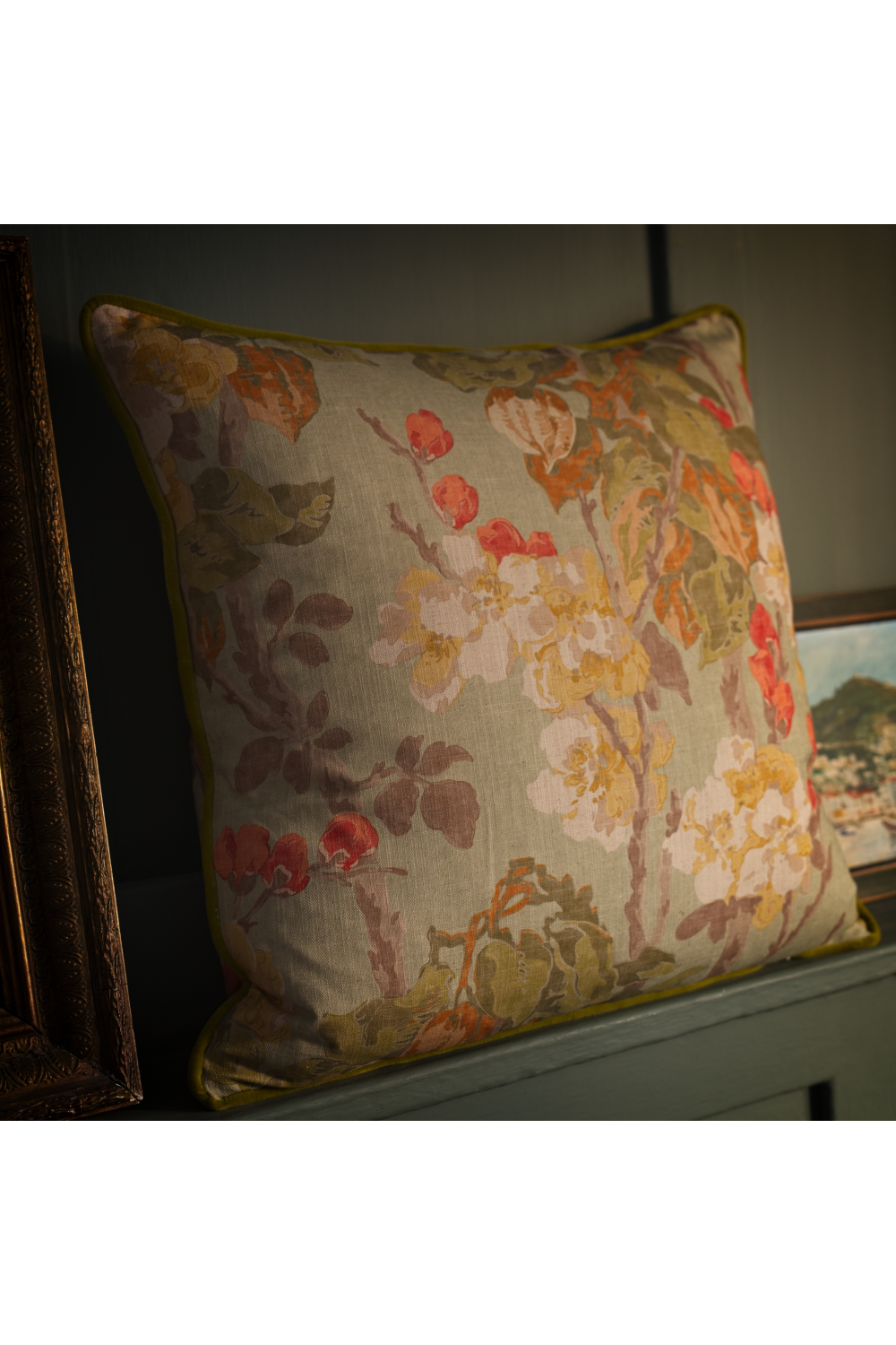 Flower Motif Cotton Cushion | Andrew Martin Midsummer | Oroa.com