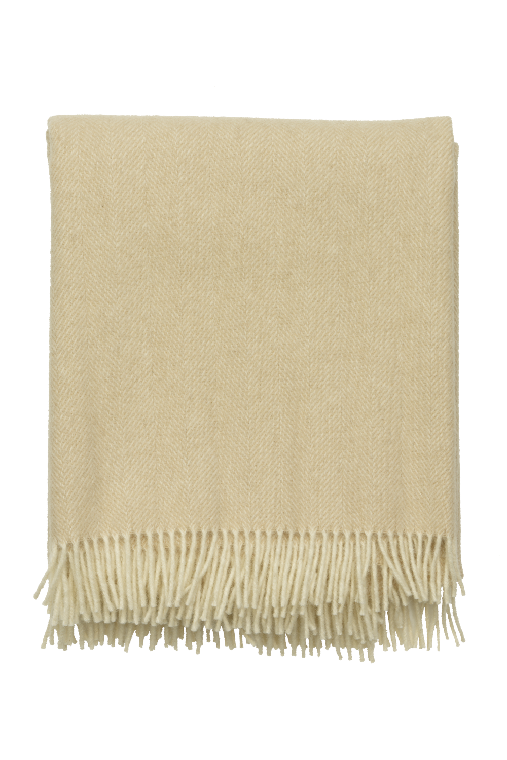 Wool Fringed Throw | Andrew Martin Herringbone | Oroa.com