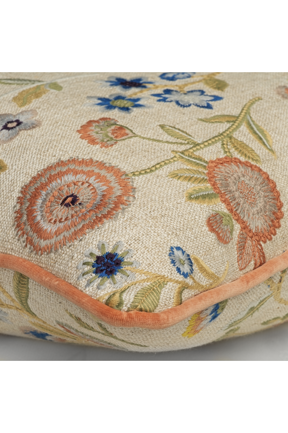 Floral Embroidered Cushion | Andrew Martin Fable | Oroa.com