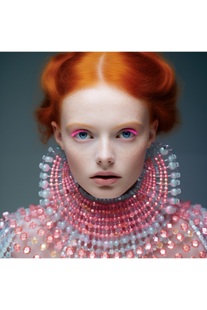 Bejeweled Lady Plexiglass Artwork | Andrew Martin Elizabeth | Oroa.com