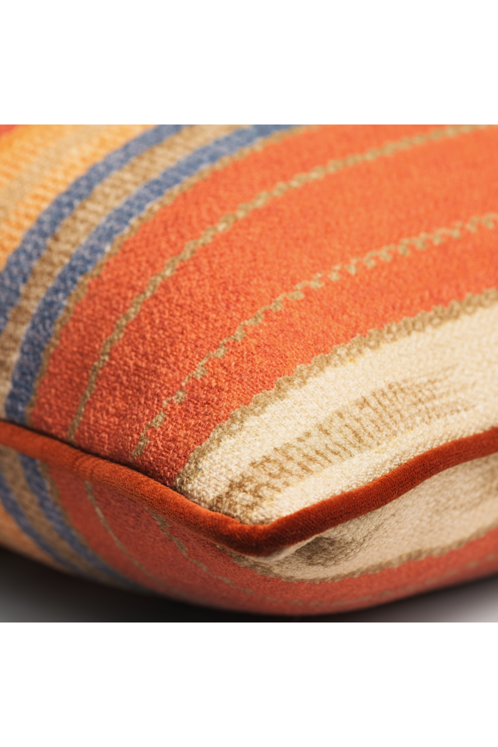 Multi-Colored Stripe Outdoor Cushion | Andrew Martin Brick | Oroa.com