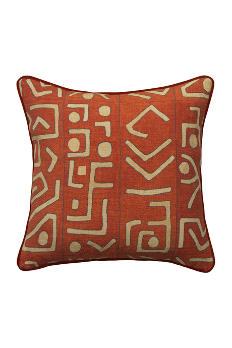 Geometric Print Outdoor Cushion | Andrew Martin Trojan | Oroa.com