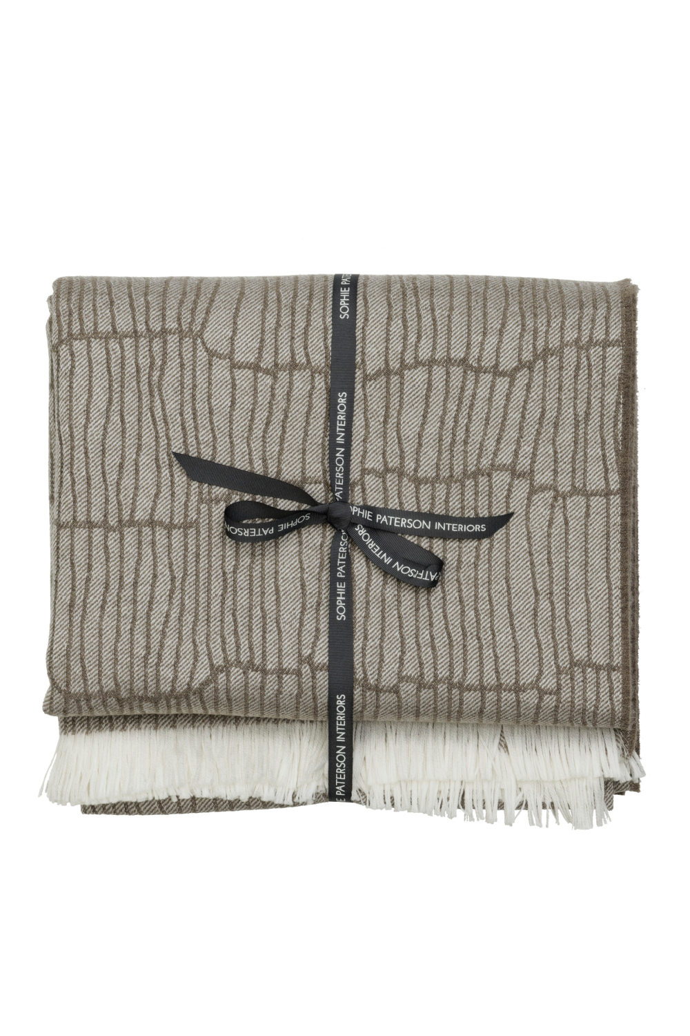 Merino Wool Trimmed Throw | Andrew Martin Canale | Oroa.com