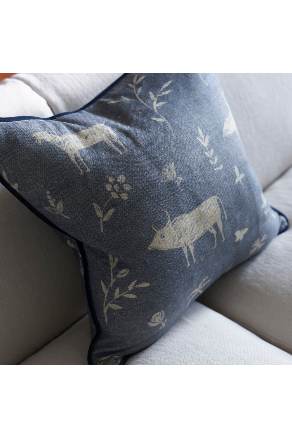 Wildlife Print Cushion | Andrew Martin Avebury | Oroa.com